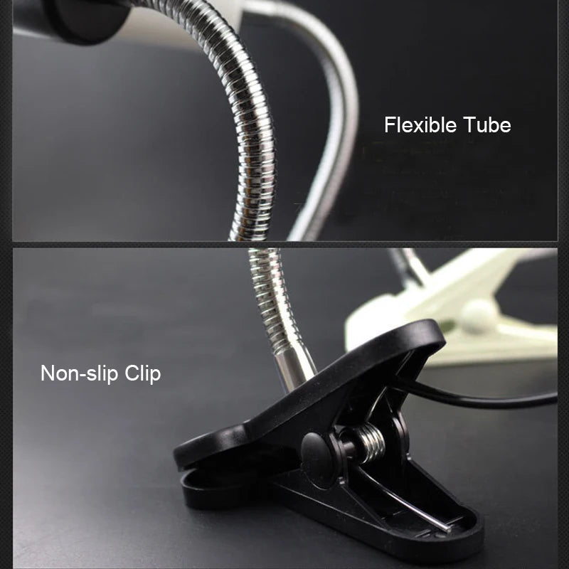 UVB E27 Pet Reptile Lamp Clip-on Bulb Lamp Holder UV Heating EU Plug