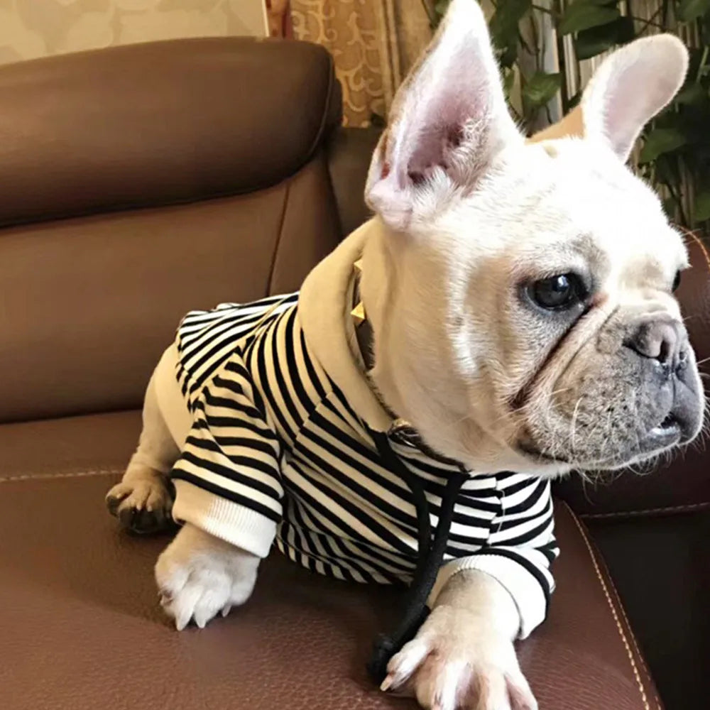 Dog And Owner Matching Outfits Stripe Dogs Hoodies