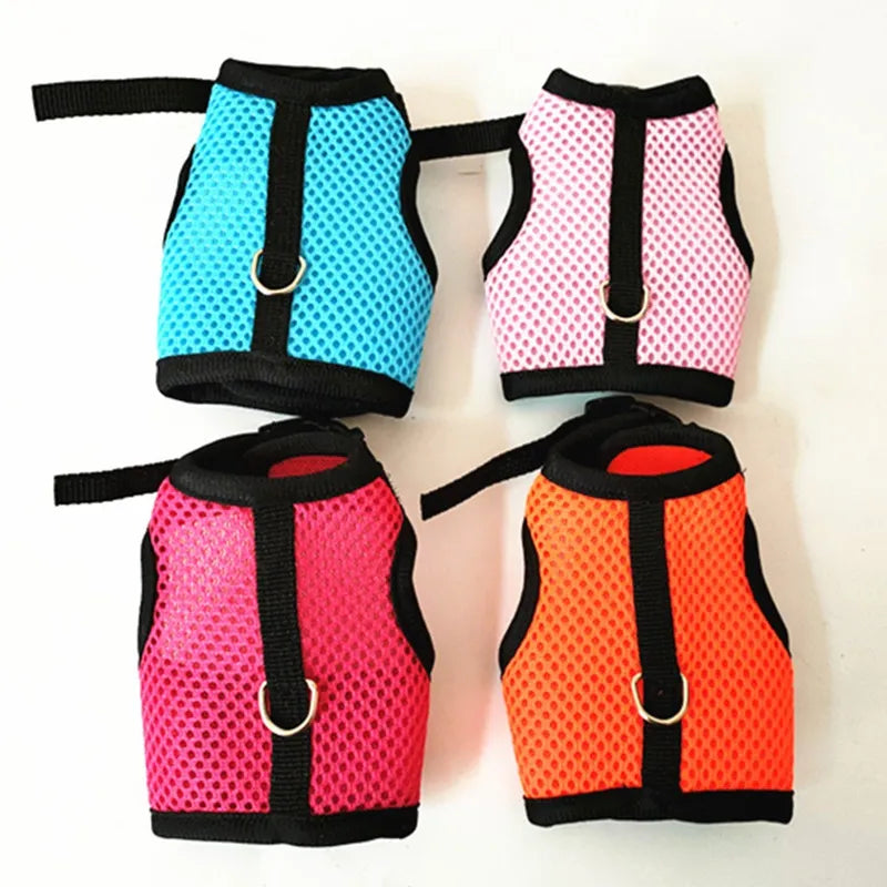 Harnesses Vest Leash Set Soft Mesh Small Animal - specialneedspetshop