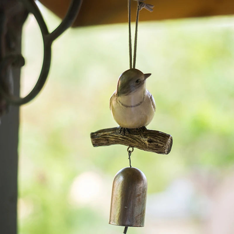 Bird Campanula Bells Resin Pendants