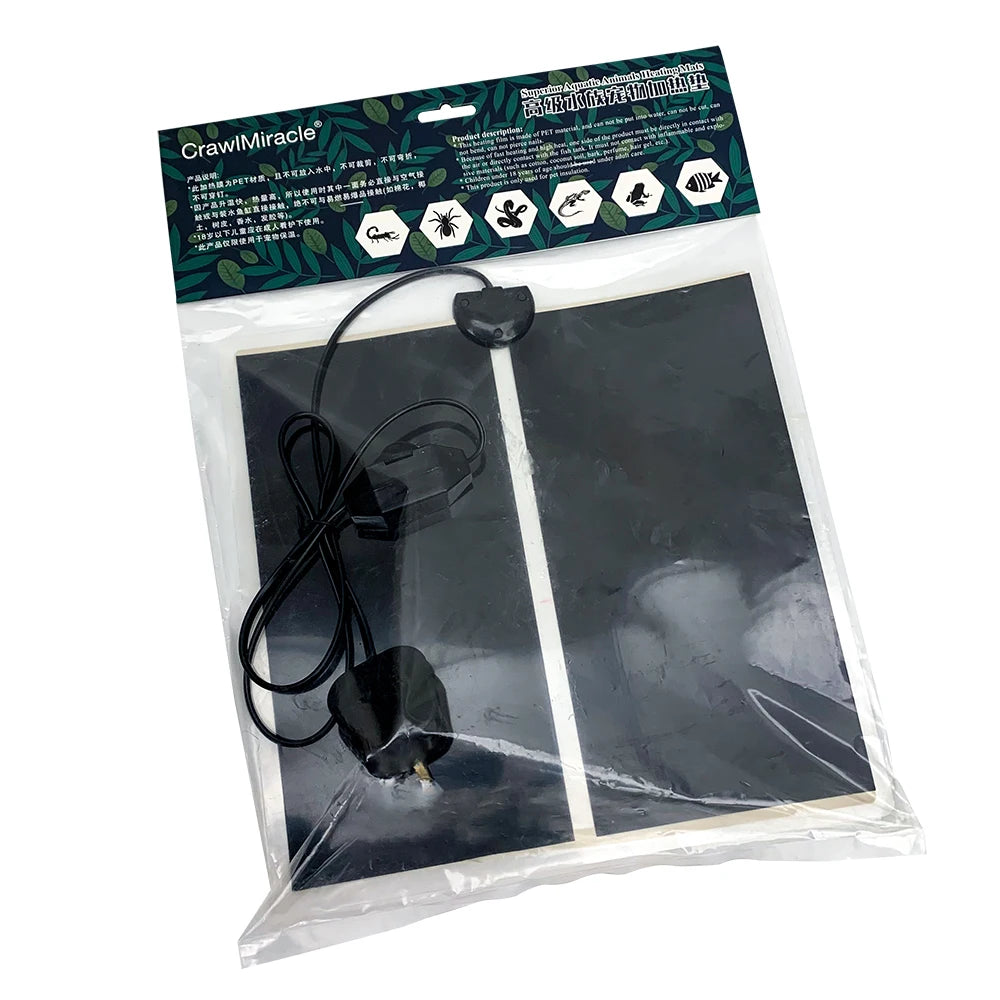 Reptile Heat Mat With Adjustable Temperature Controller   EU Plug 5w-35w