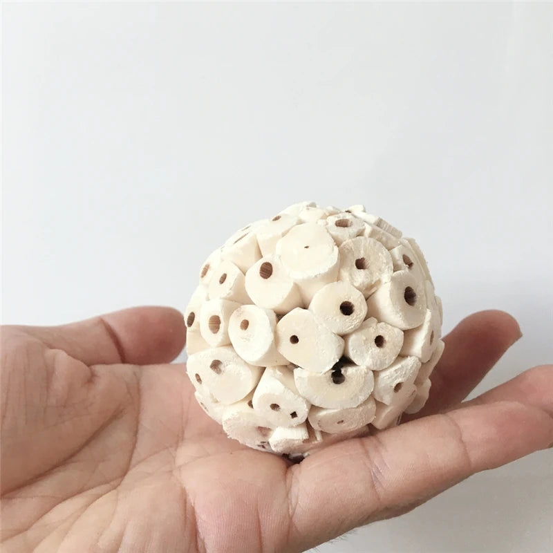 3 Pieces Bird Natural Sola Balls Soft Chew Shred Foraging 6cm/2.36in