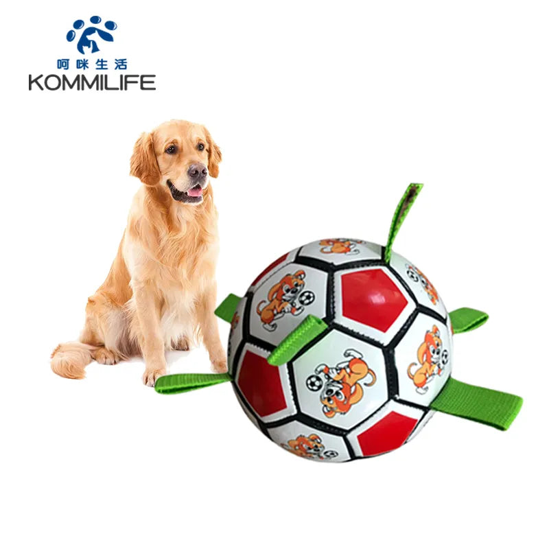 Football For Dogs Outdoor Training  Bite Chew - specialneedspetshop