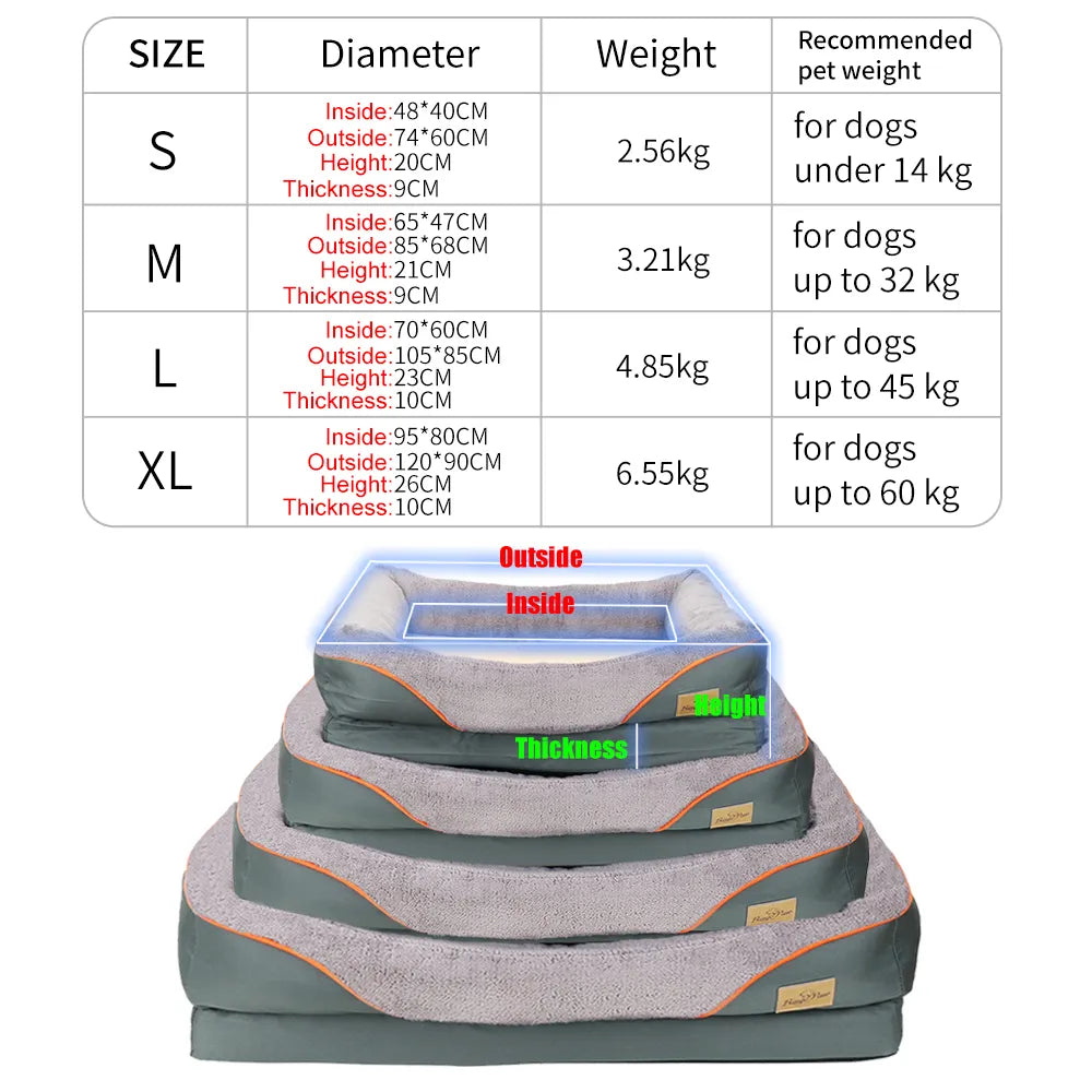 Large Orthopedic Bed  Waterproof - specialneedspetshop