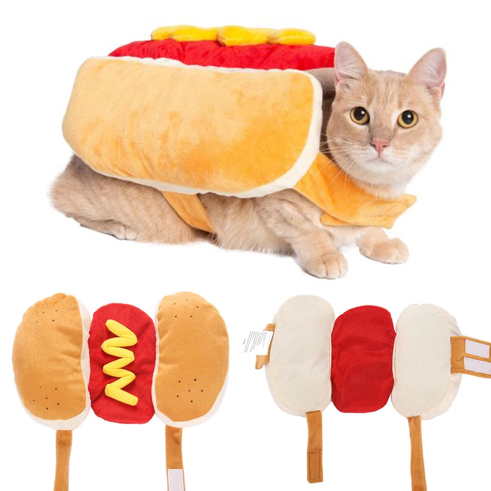 dog Cat  Hot Dog Dress Up Suits For Pet