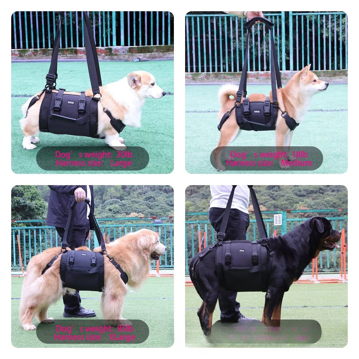 Dog Sling Carrier  Legs Support & Rehabilitation Dog Lift Harness