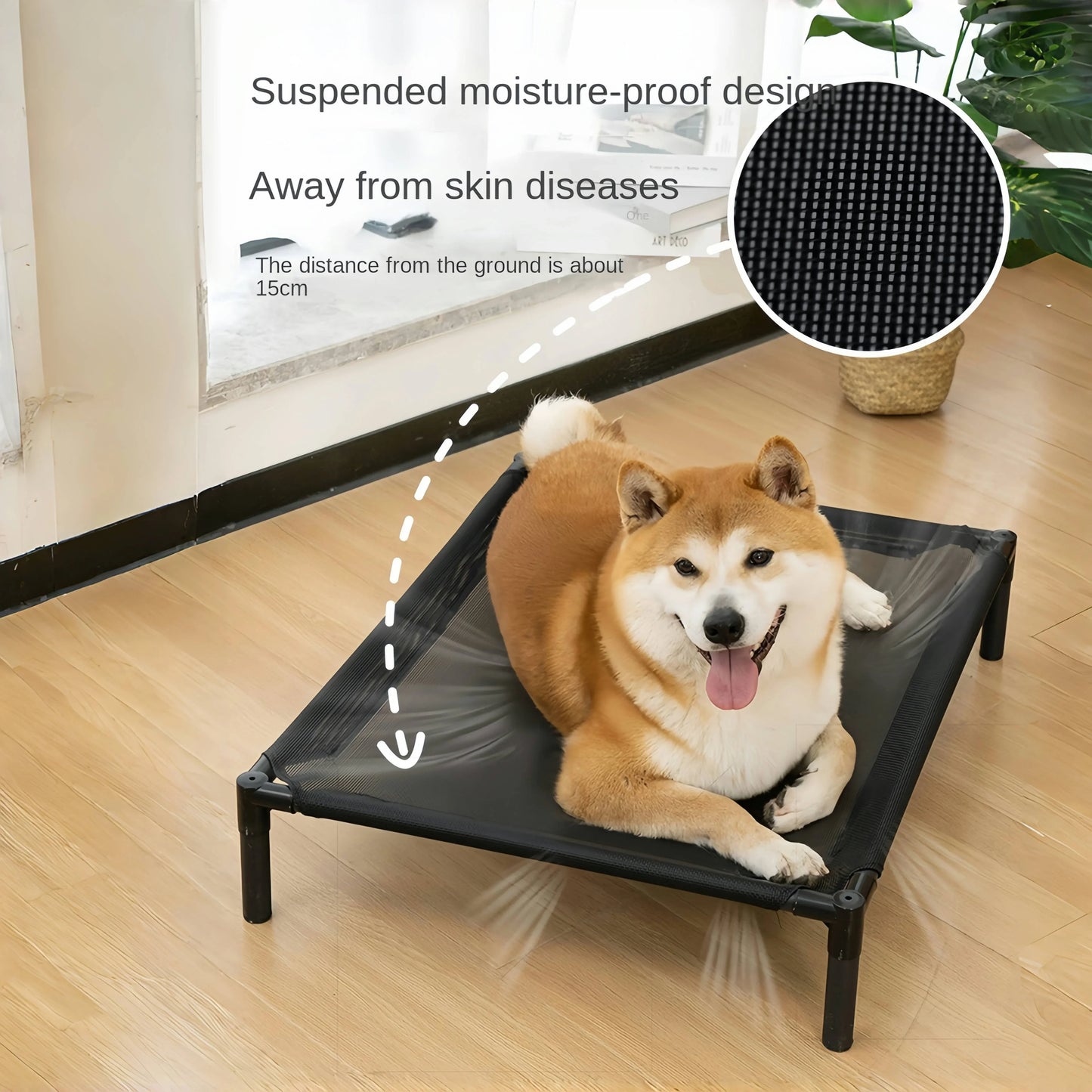 Elevated Bed for Dogs Portable Removable Washable