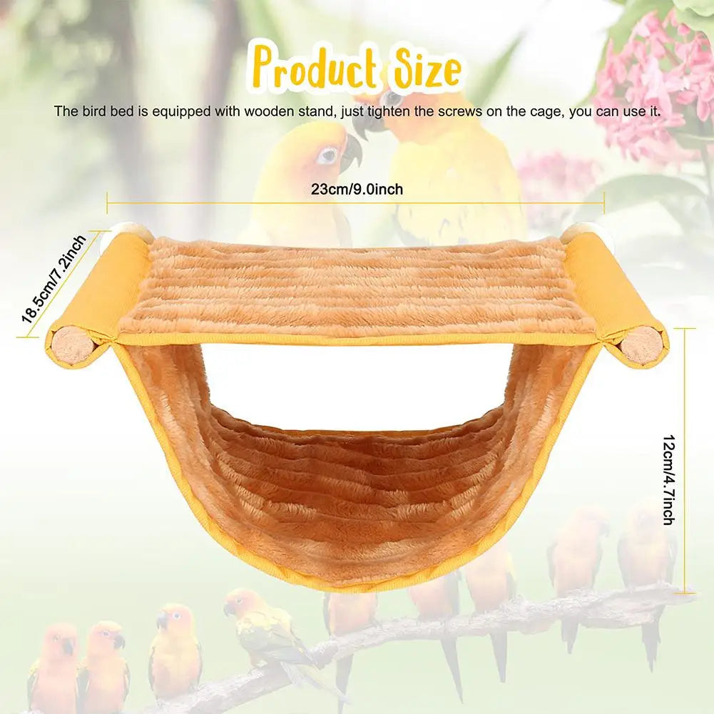 Bird Hanging Hammock Warm Nest Bed Removable Washable