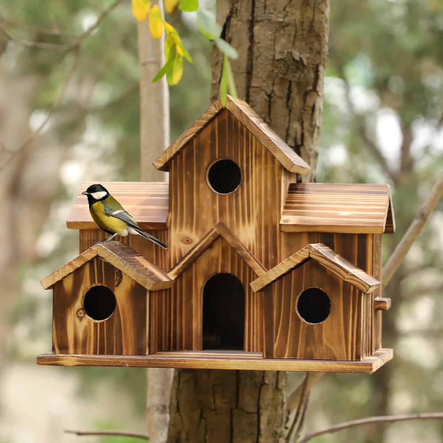 Wooden  Bird House  Villa-style Bird Feeder