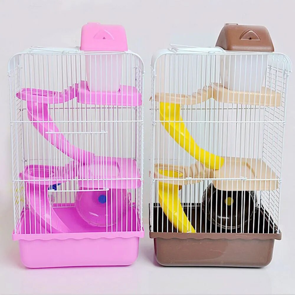 Three Layer Portable  House Small Pet Wire Rodent Cage - specialneedspetshop