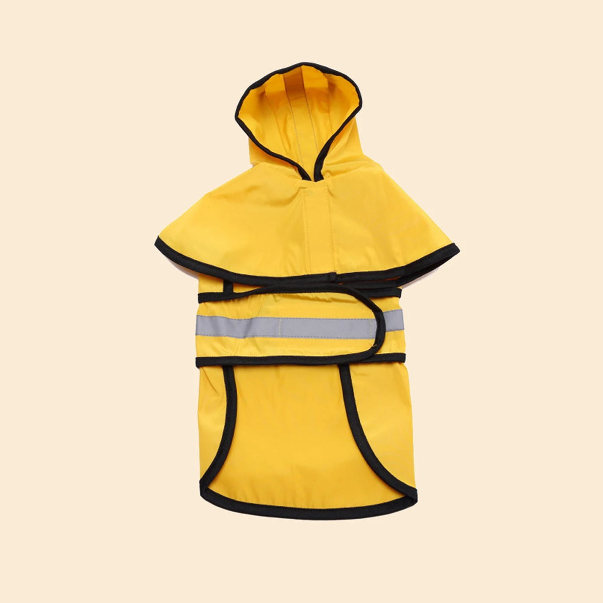 Large Dog Waterproof Raincoat  Adjustable    Hoodies with Strip Reflective