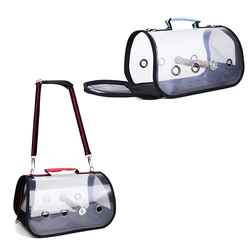 Portable Clear Breathable Bird Carrier Travel Bag - specialneedspetshop