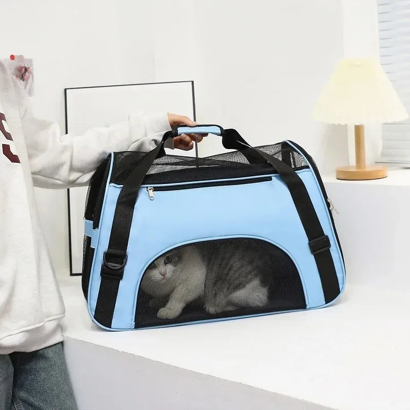 Carriers Portable   Cat Carrier Outgoing Travel Breathable