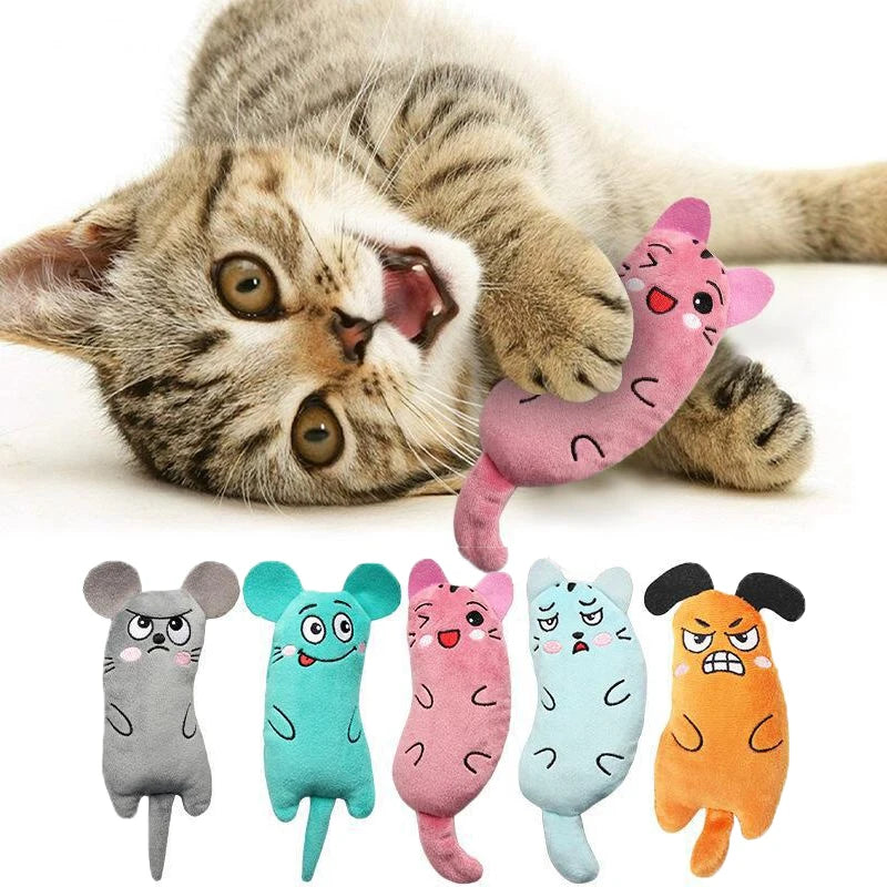 Cute Cat Interactive Teeth Grinding Catnip Toy