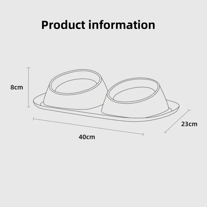 Cat Bowl Stainless Steel Leak Proof and Anti Overturning