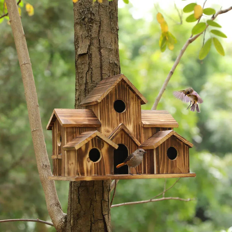 Wooden  Bird House  Villa-style Bird Feeder