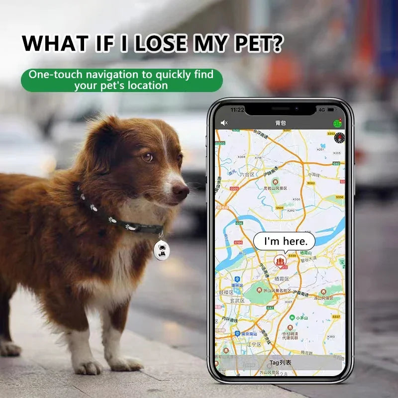 Pet GPS Tracker Bluetooth Anti-Lost  Waterproof Locator Real-time Tracking