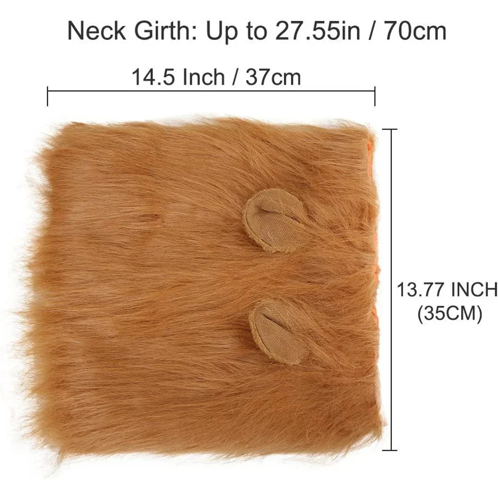 Dog Lion Mane    For Medium to Large Dogs With Ear Pet Accessories