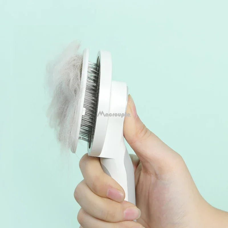 Self Cleaning Slicker Brush for Dog and Cat Removes Undercoat Tangled Hair