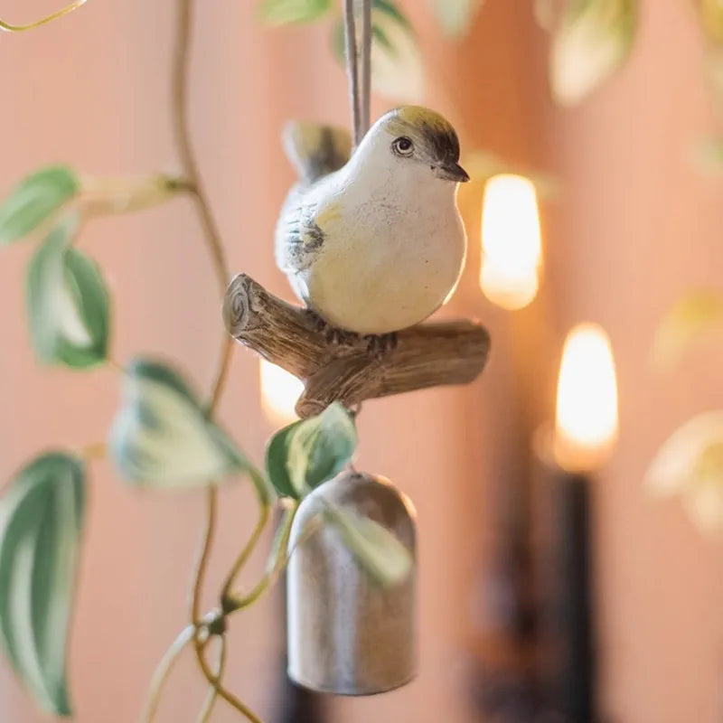 Bird Wind Bell Resin Hanger Decoration