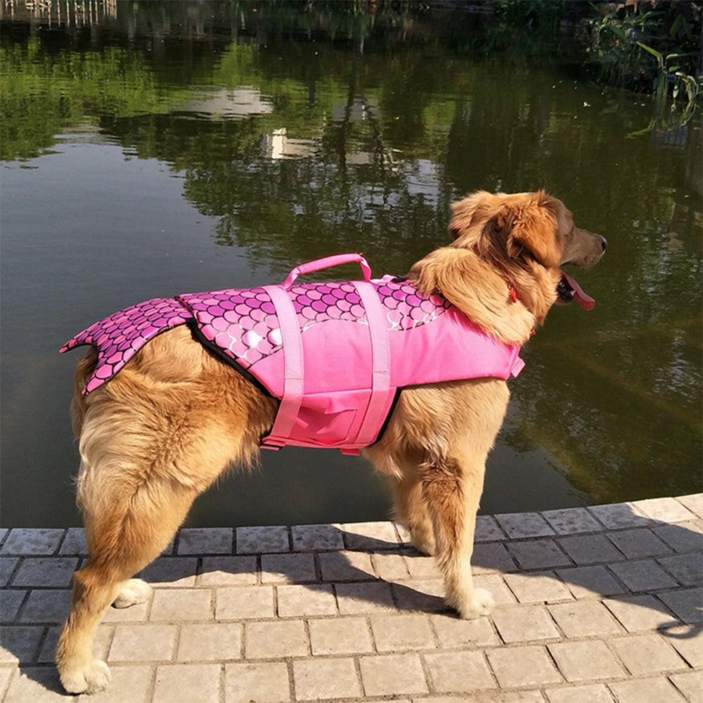 Pet Dog Life Vest  Shark Mermaid