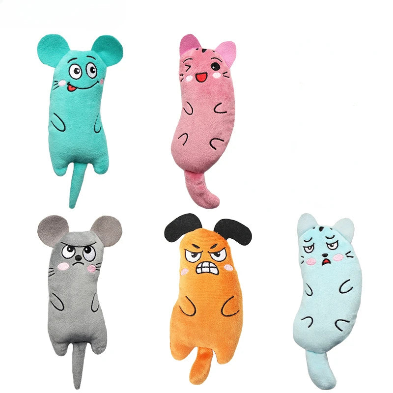 Cute Cat Interactive Teeth Grinding Catnip Toy