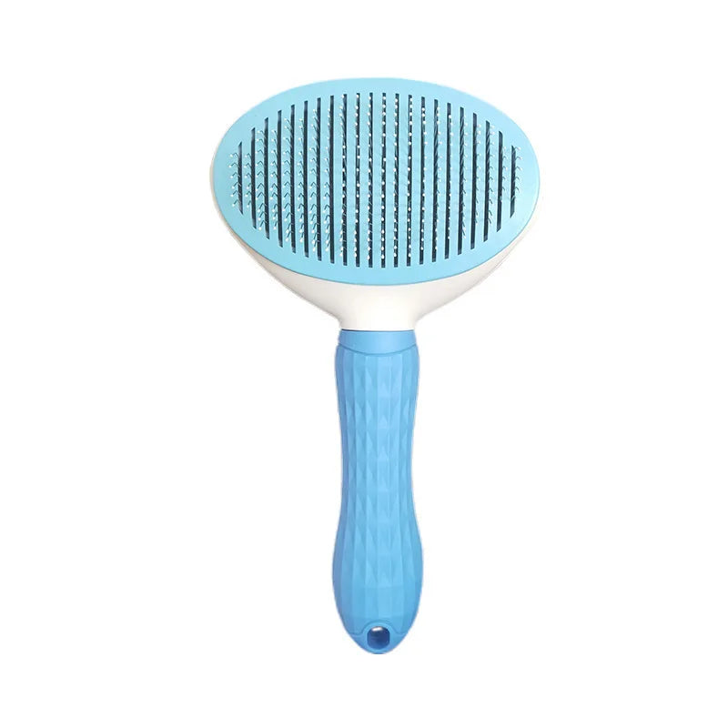 Stainless Steel Hair Remover Brush for Dogs and Cats, Non-slip c