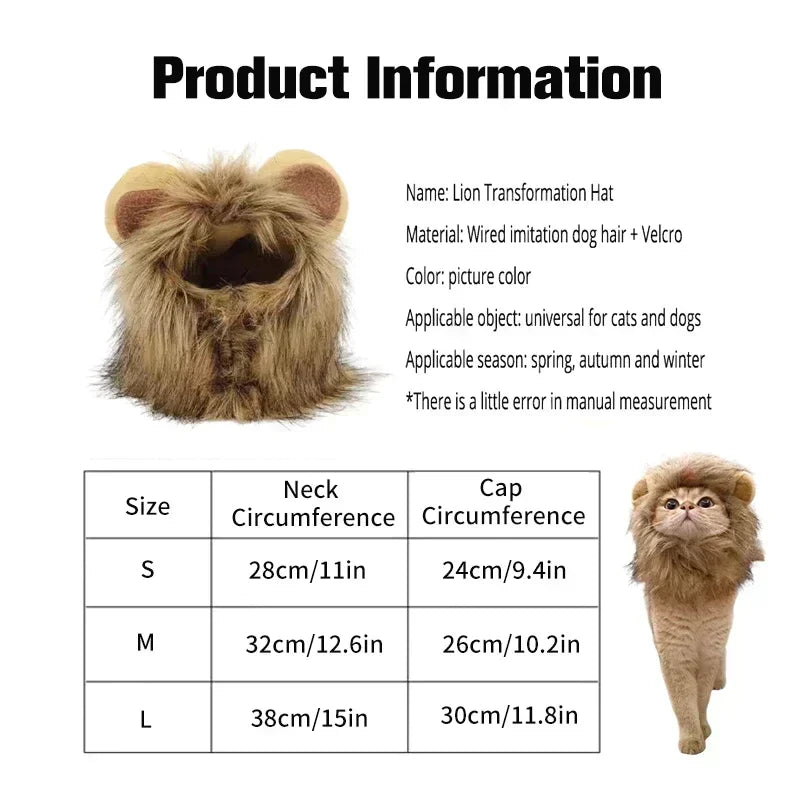 Cat Costume   Lion Mane Cat Wig Hat