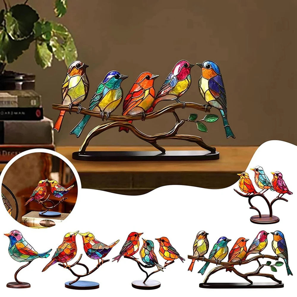 Birds Desk Decoration Metal