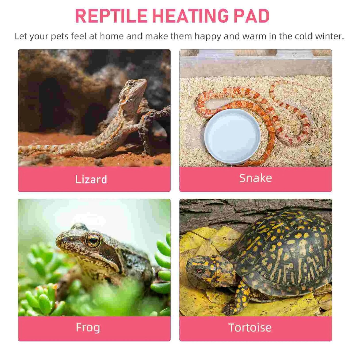 Heating Pad Winter Self-warming Mat Pet Sleep Terrarium Insulation Reptile Tank Warmer Parrot Accessory Under Heater Small - specialneedspetshop