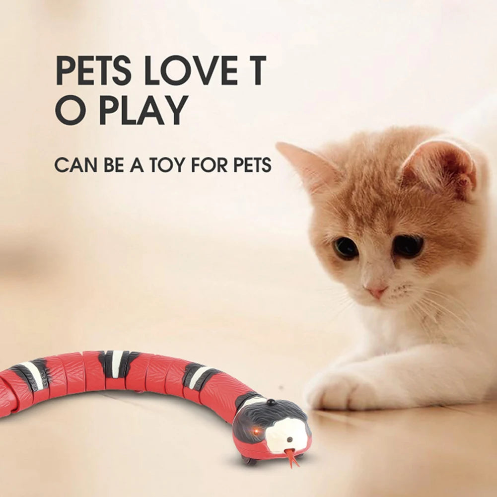 Smart Sensing Interactive Cat Toy Snake Teaser