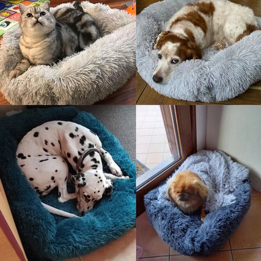 Rectangle Plush Dog Bed Winter Warm, Small Medium Big Cat Dog Bed