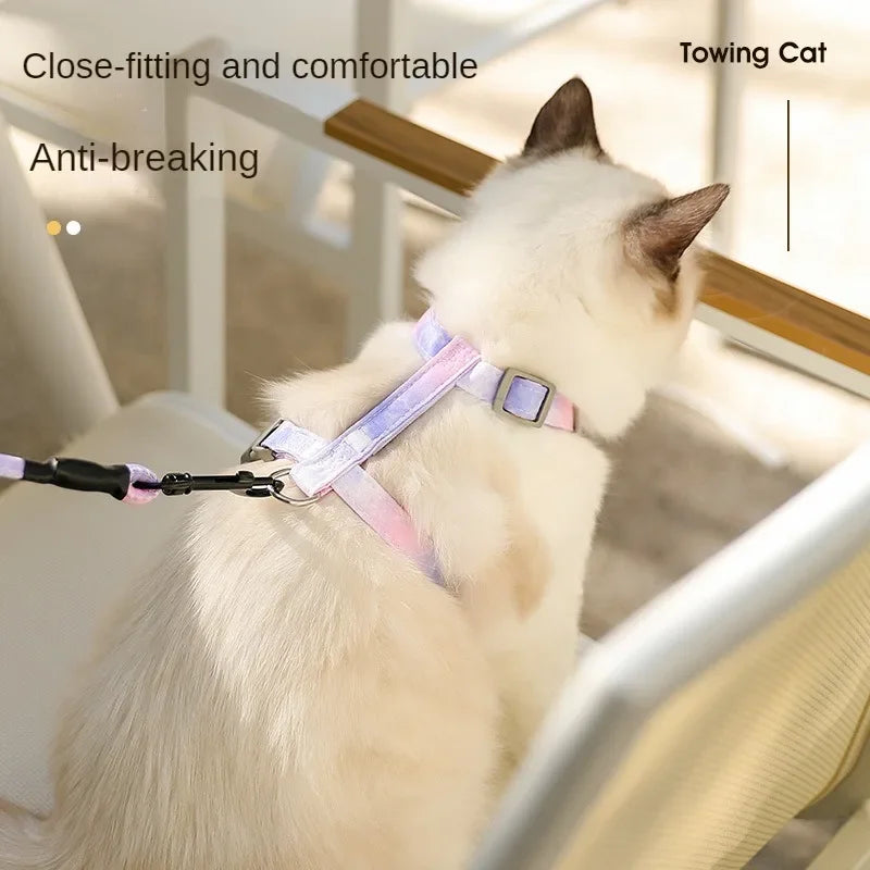 Cat Harness and Leash  Escape Proof - Adjustable, Lightweight Soft Harness