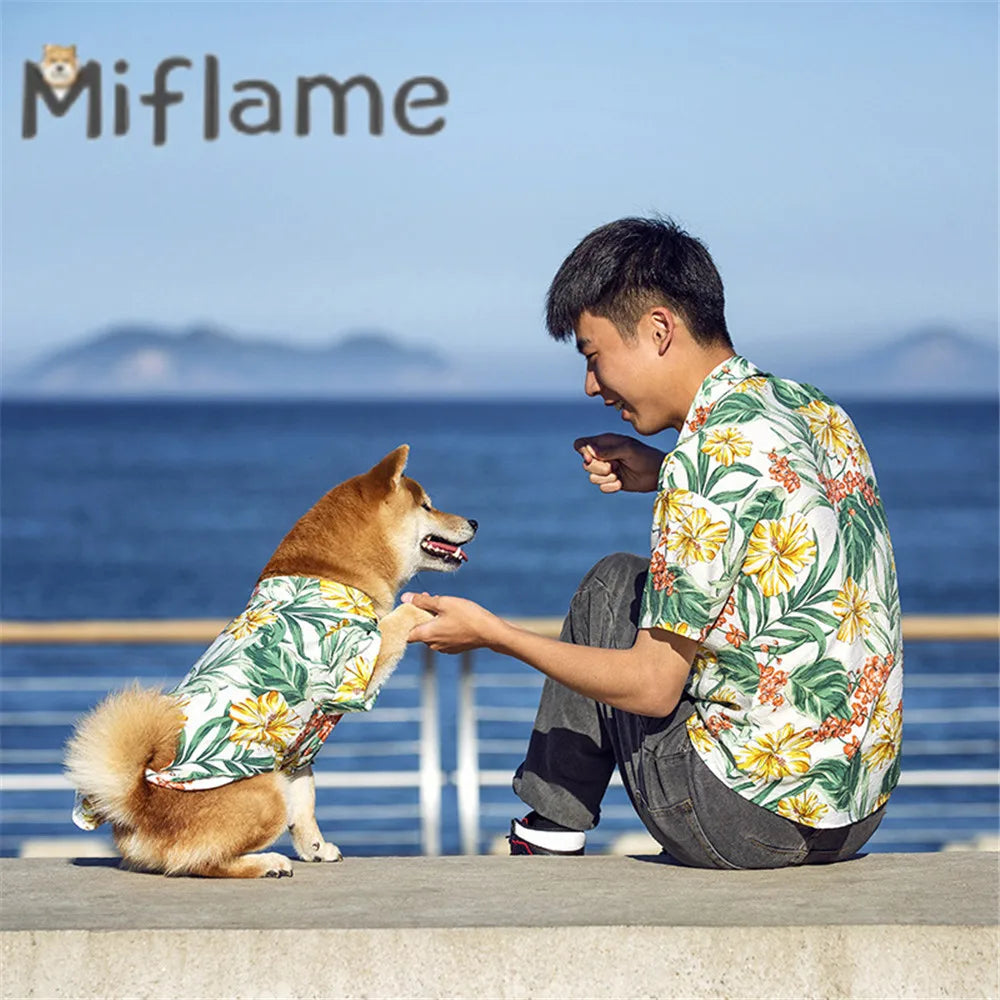 Hawaii Beach Casual Shirt For Dog And Owner Matching Outfits