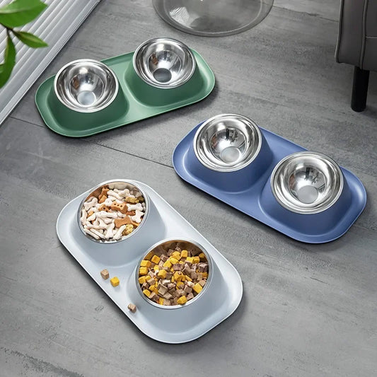 Cat Bowl Stainless Steel Leak Proof and Anti Overturning