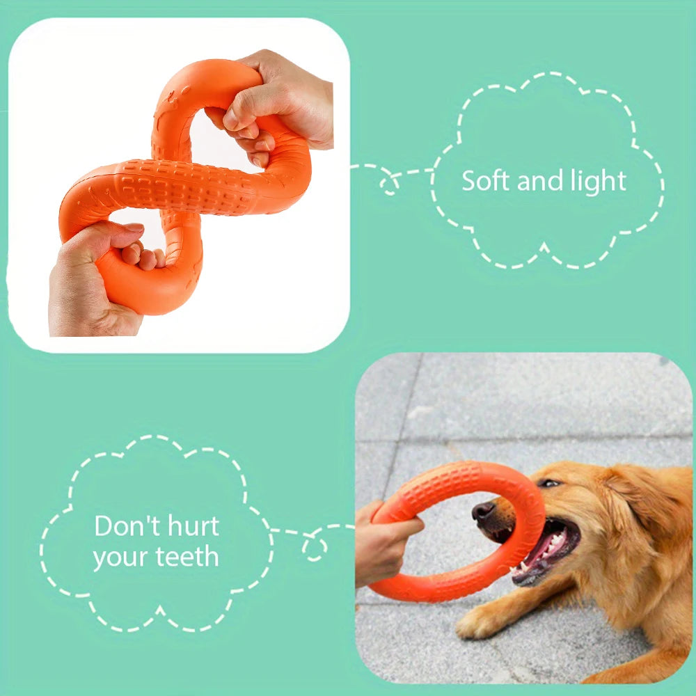 Dog Ring Toys Indestructible Chewing Flying Floating  for Small Medium Large Dogs