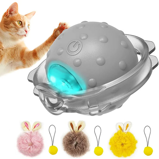 Cat Toy Ball  Sound LED Light Motion Activate Rolling Ball - specialneedspetshop