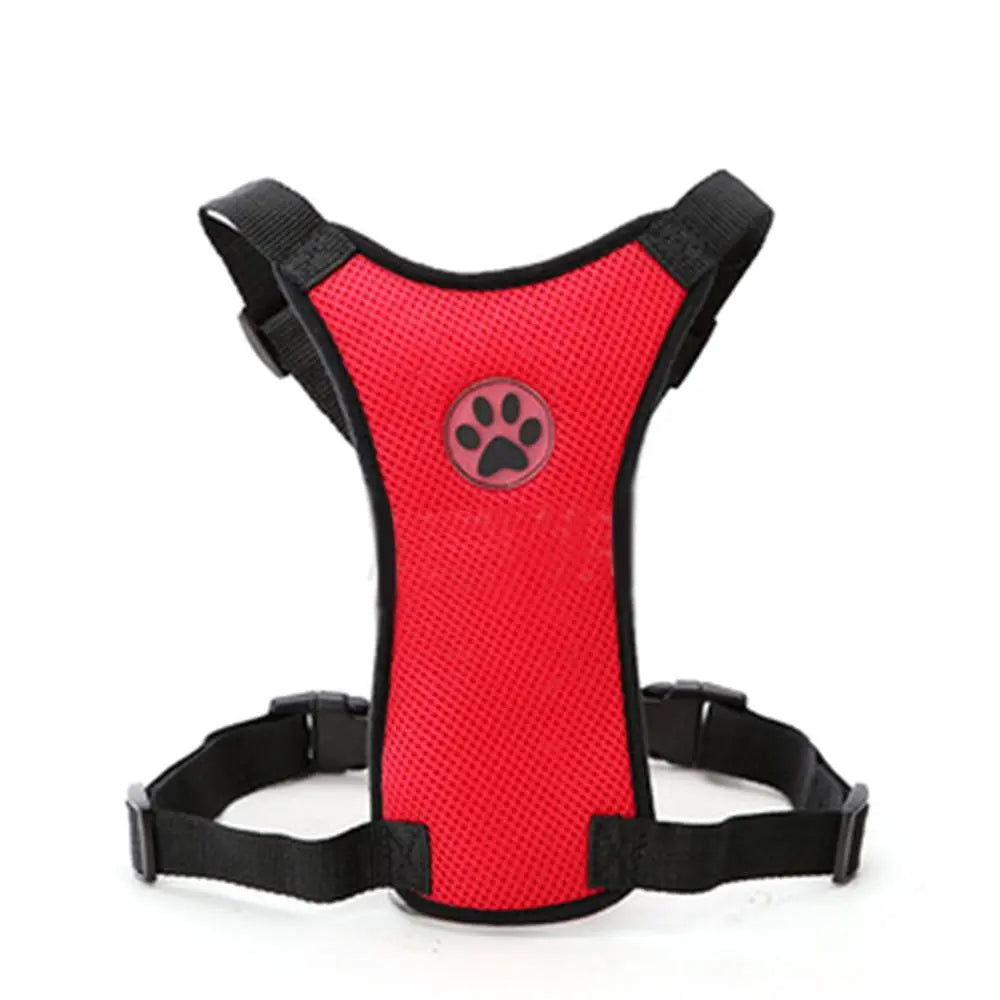 Mesh Dog Harness Adjustable Straps  Seat Safety Belt Chest Straps - specialneedspetshop