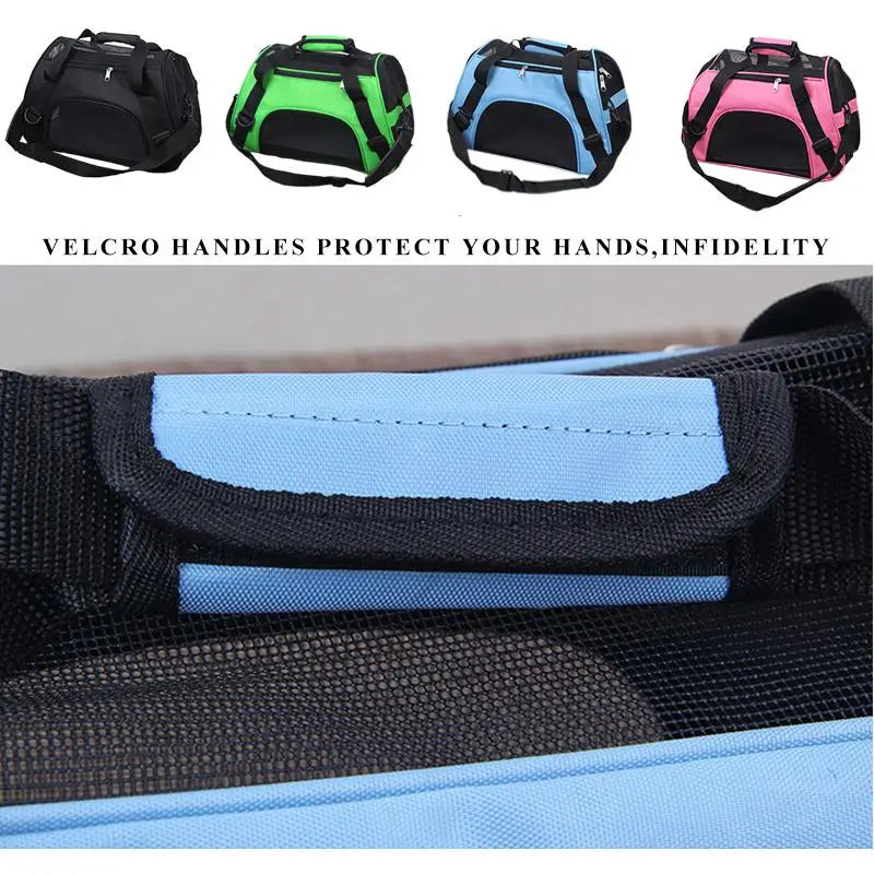 Soft-Sided Carriers Portable  Mesh Breathable Dog Cat Carrier