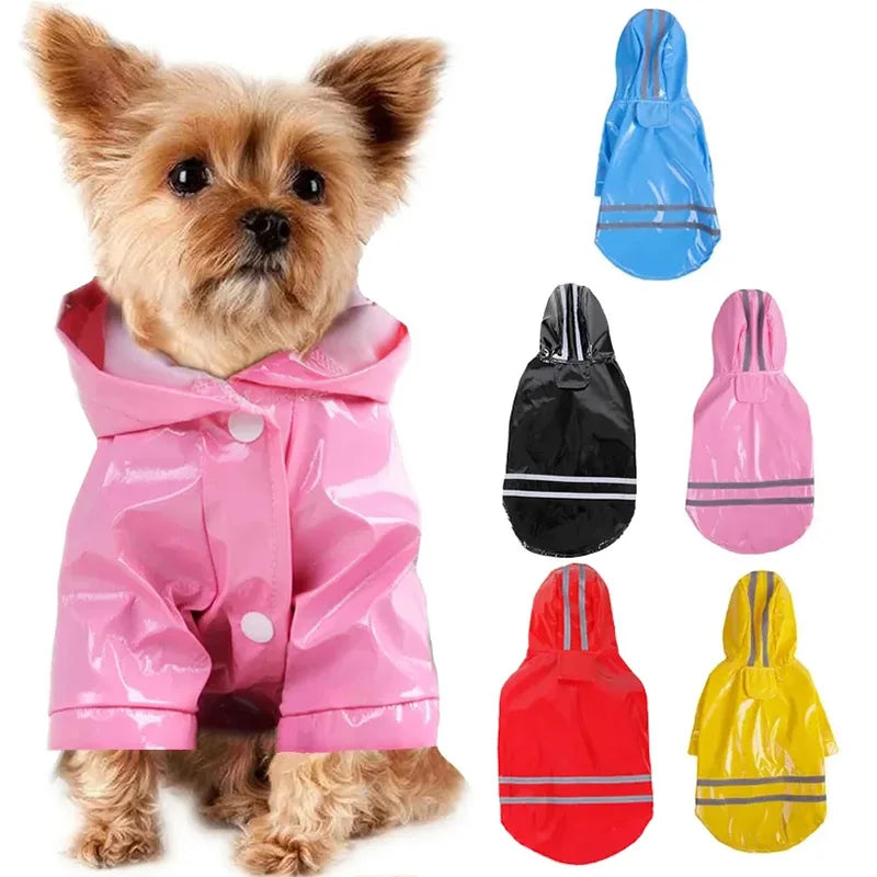 Dog Raincoat Reflective Waterproof  for Small Puppy Cats