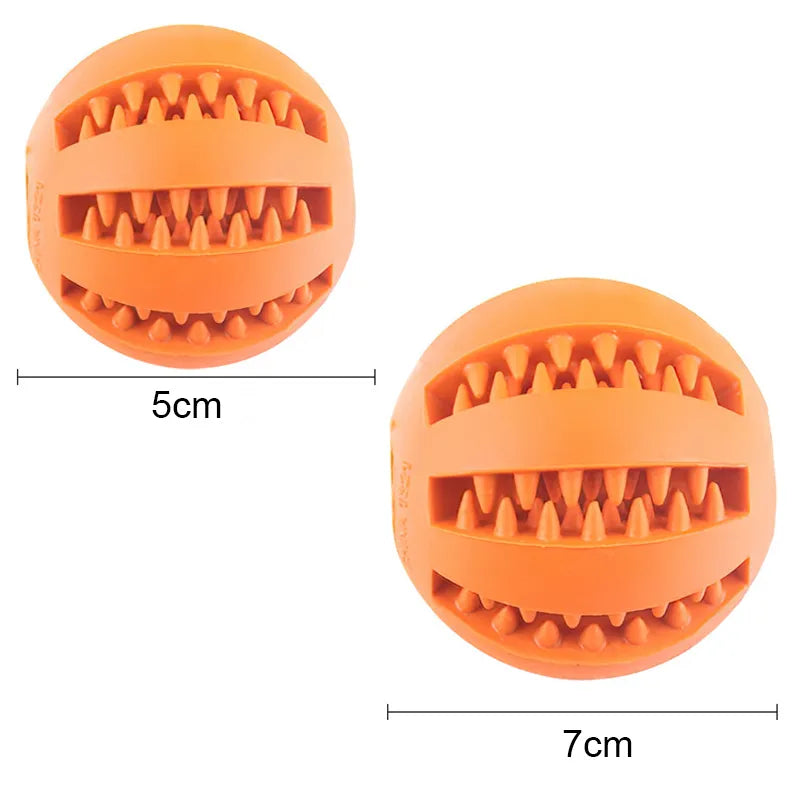 Ball  for Small Dogs Interactive Elasticity Tooth Cleaning Rubber Food Ball