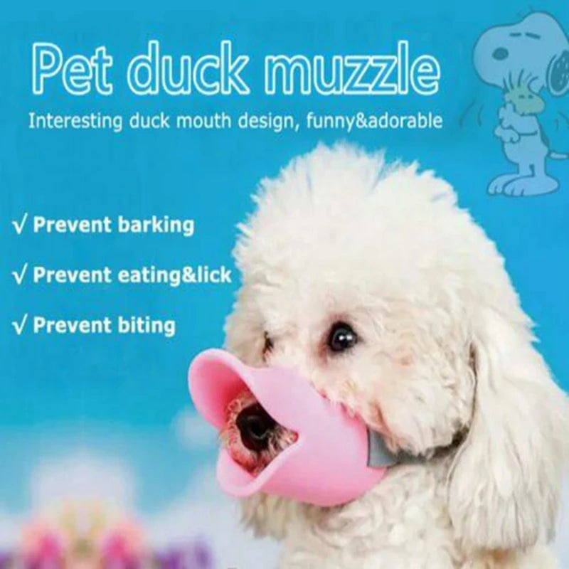 Muzzle Adjustable - Lip Duckbill   Anti Bite Dog Silicone