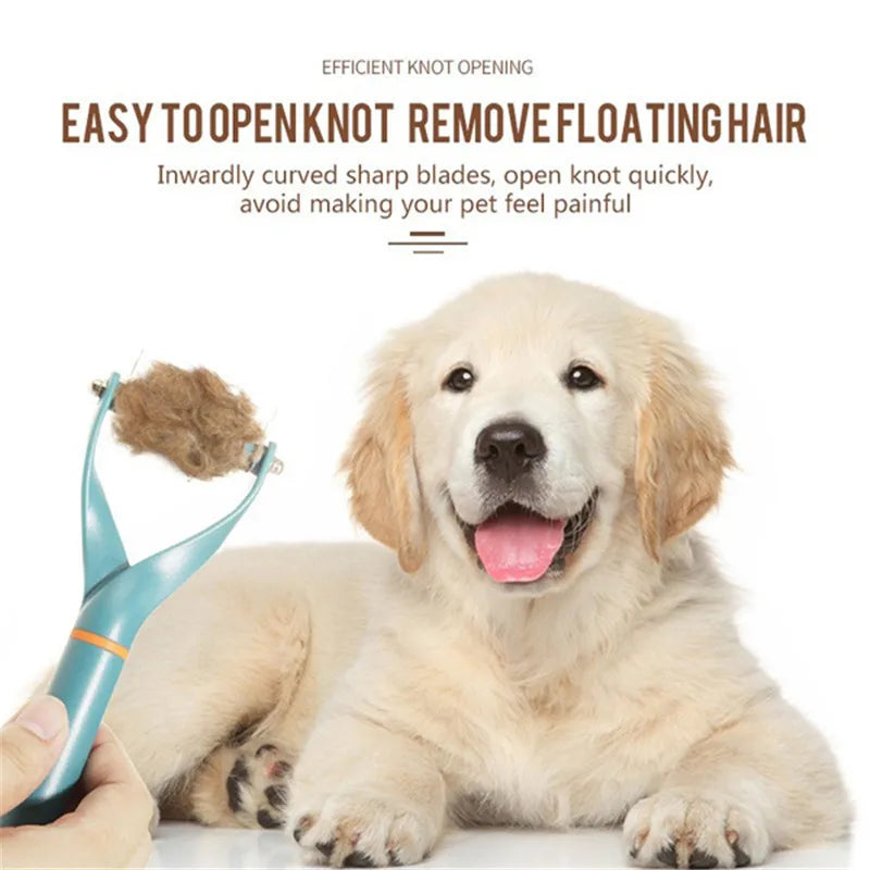 Dog Hair Removal Comb Fur Care Brush Cat Comb Grooming Shedding Trimmer Tools Double Sided Hair Cutter Pet Supplies