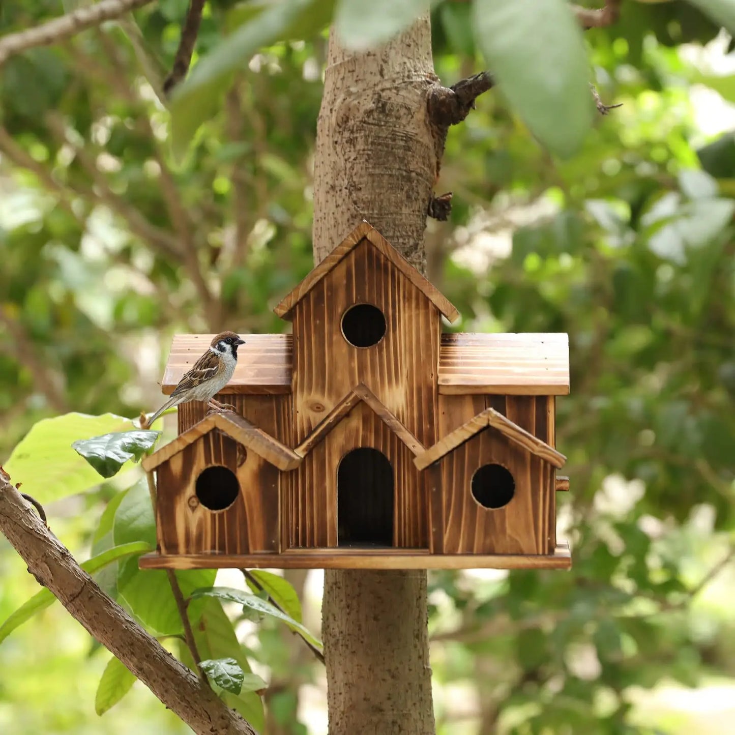 Wooden  Bird House  Villa-style Bird Feeder