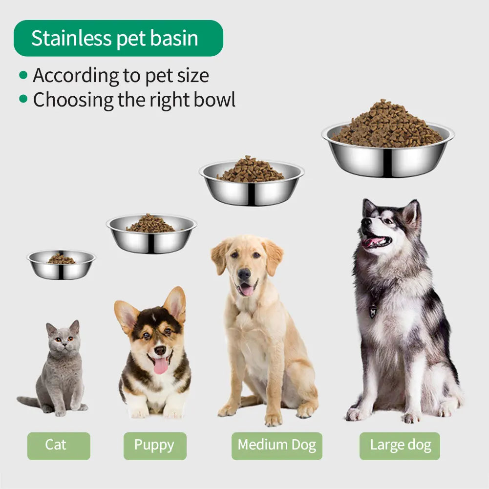 Large Capacity Stainless Steel  Feeding Bowl