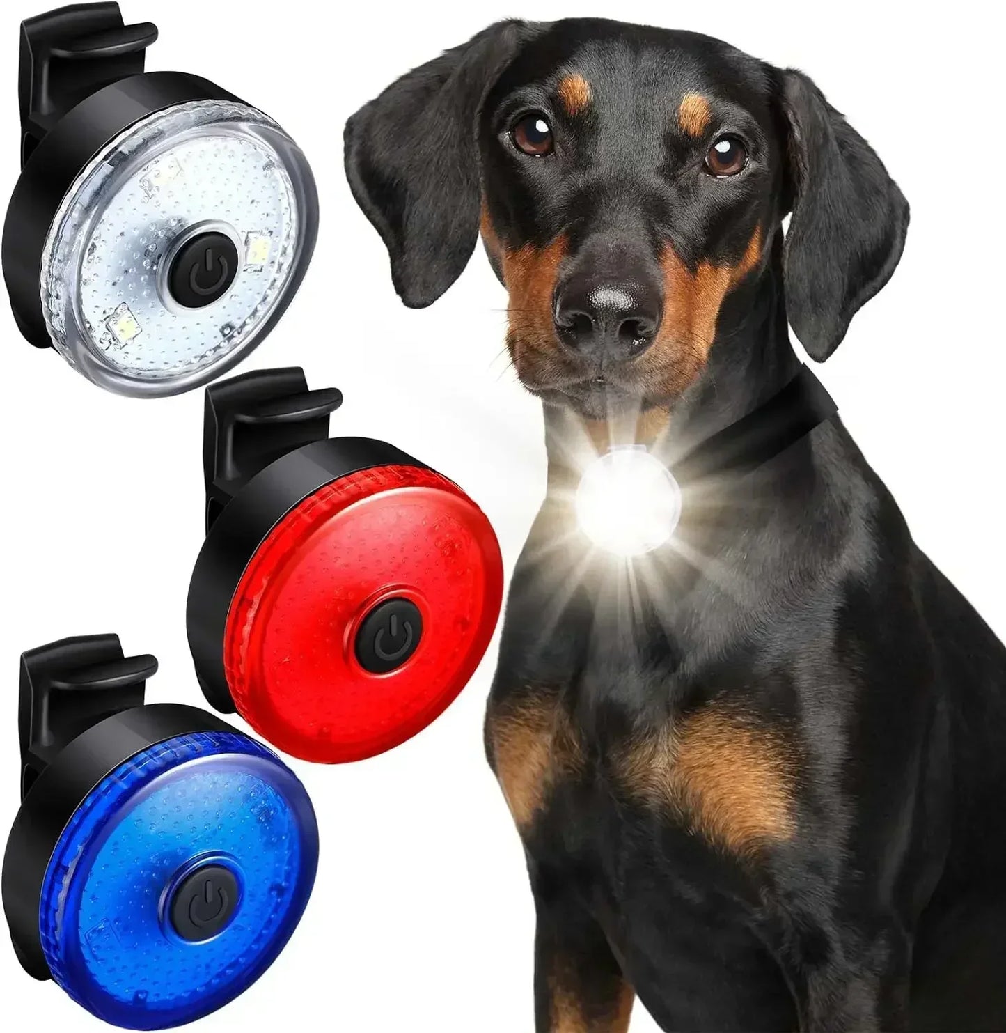 LED Light Dog Collar Night Walking  Cat Glowing Pendant Safety Luminous Collar USB Rechargeable 3 Modes Flashlight