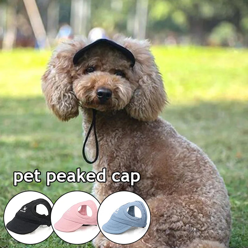 Baseball Caps Dog Sun Hats Wear-resistant Peaked Cap Summer Outdoor Sun-proof Universal Solid Oxford Caps