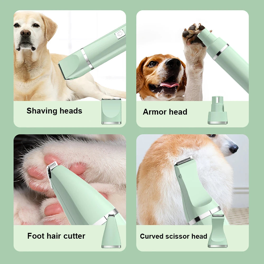 Dog Clipper 3 in 1 Pet Electric Hair Shaver Nail Grinder Haircut Grooming Tools Cat Claw Cutter