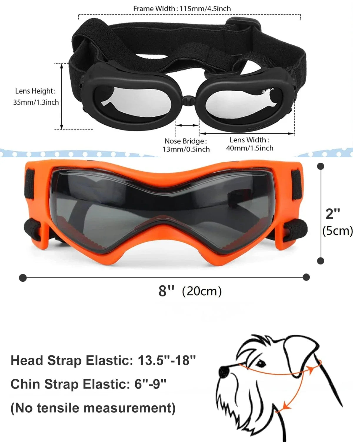 Dog Sunglasses Helmet Goggles,Dust Wind UV Protection