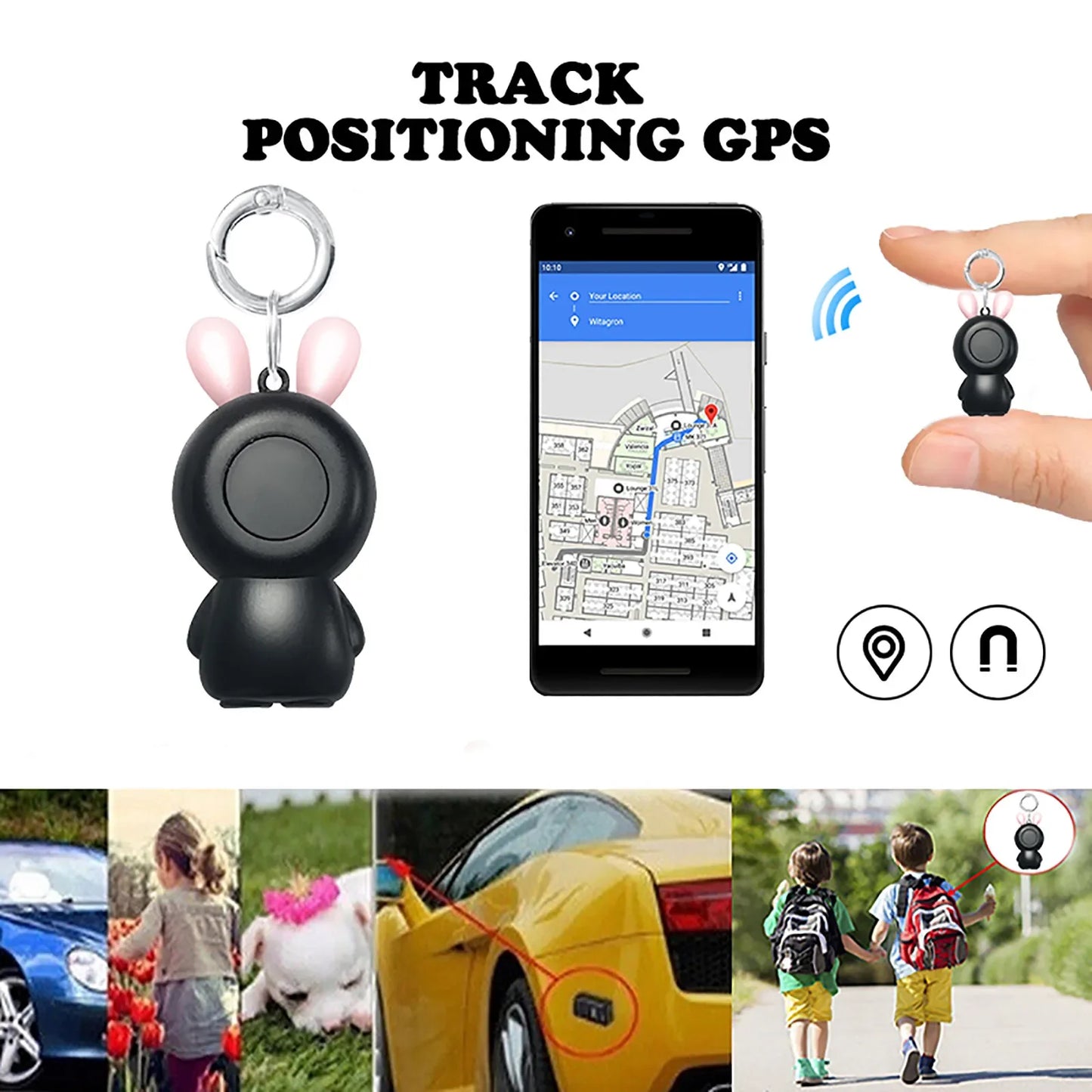 Mini Smart GPS Tracker Key Finder Locator Wireless Bluetooth Anti Lost Alarm Sensor